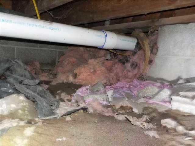 Useless Fiberglass Insulation in Crawl Space