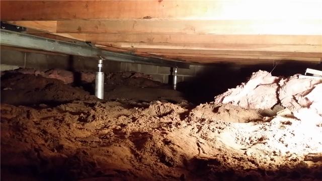 Steel Beams Offer Better Support in Midland Crawl Space