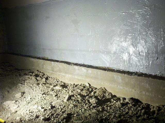 <p>We sealed the wall which fixed the moisture issue in the new addition.</p>