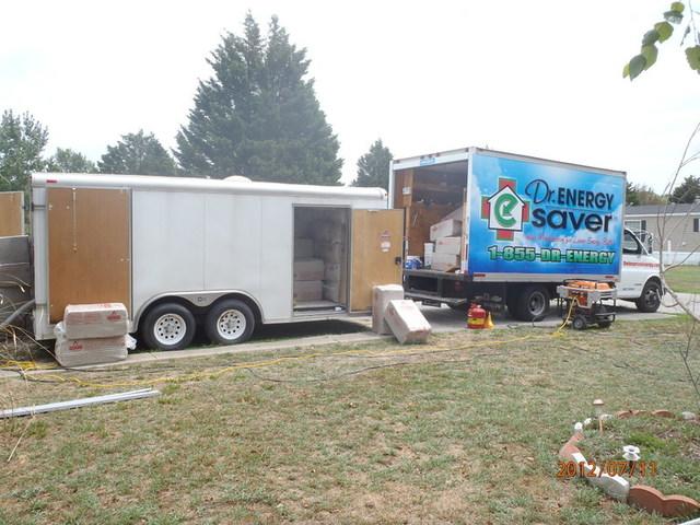 A Truckload of Cellulose Delivered to Salisbury Home