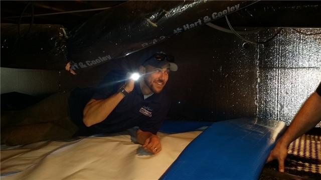 Ty Supervises CleanSpace Installation