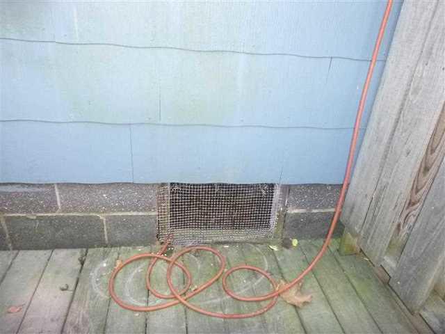 Old Crawl Space Opening