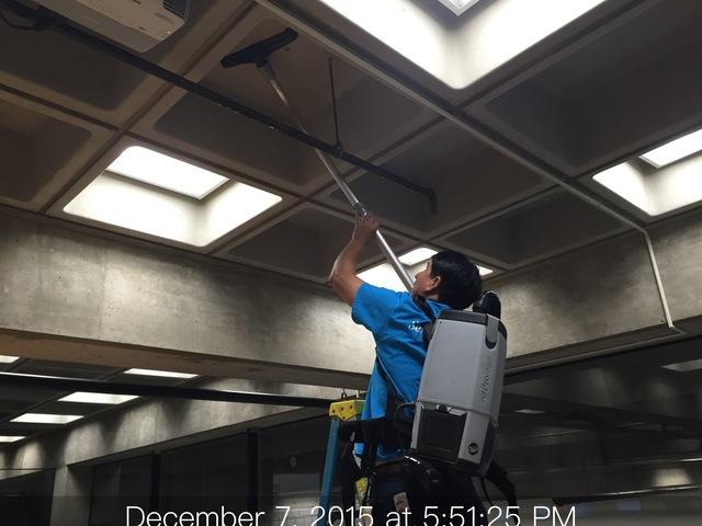 Ceiling cleaning