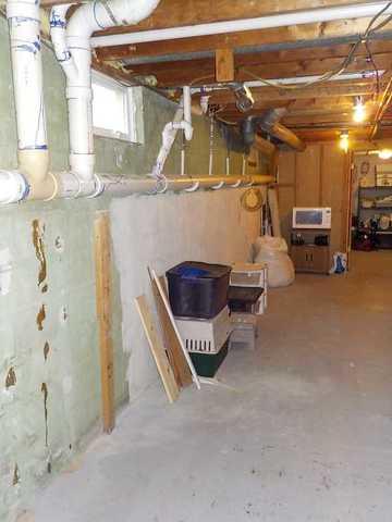 Water Damage in Greenville Basement