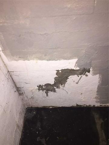 Failed DIY Attempt to Repair Leaking Wall Crack