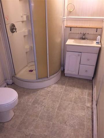 Water Damage in Basement Bathroom