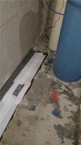 WaterGuard Installation in Progress with Inspection Ports