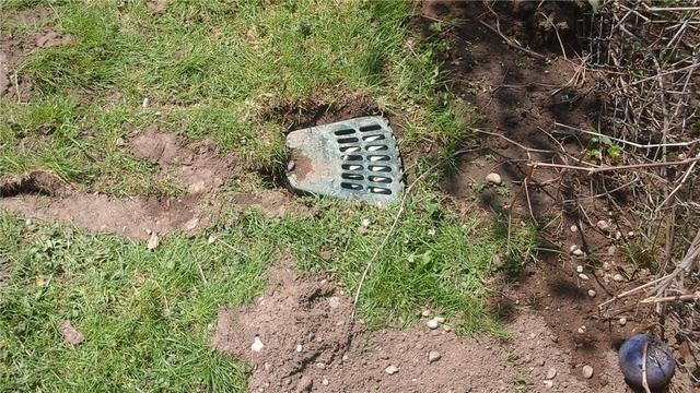 At the end of the discharge line, this Lawnscape outlet will safely disperse the water without getting in the way of your lawnmower or feet.