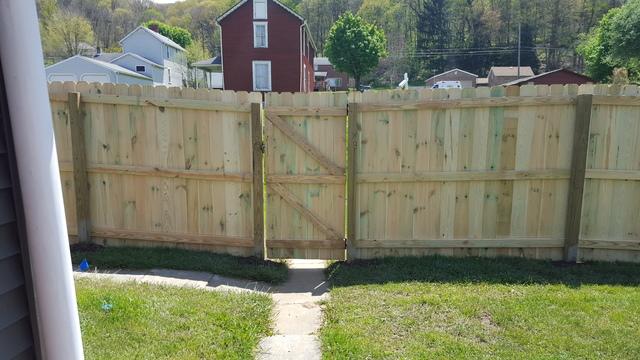 6' Privacy Treated Wood Fence