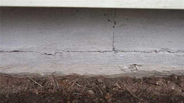 Exterior Foundation Crack Causes Leaking Basement