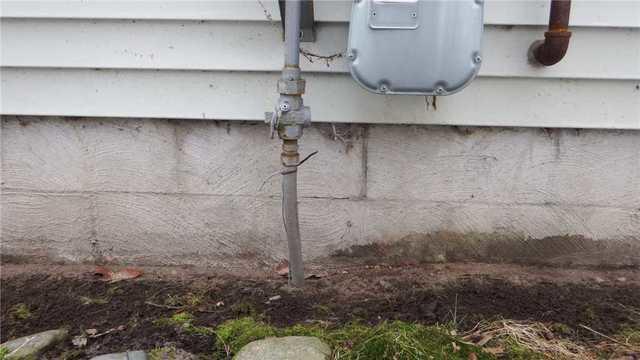 Visible Crack in Exterior Foundation Wall