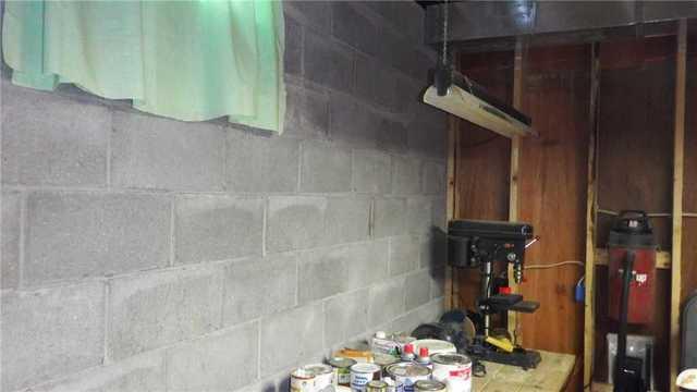 Efflorescence on Bowing Wall