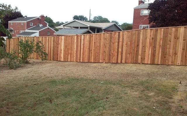 Cedar Fence Install