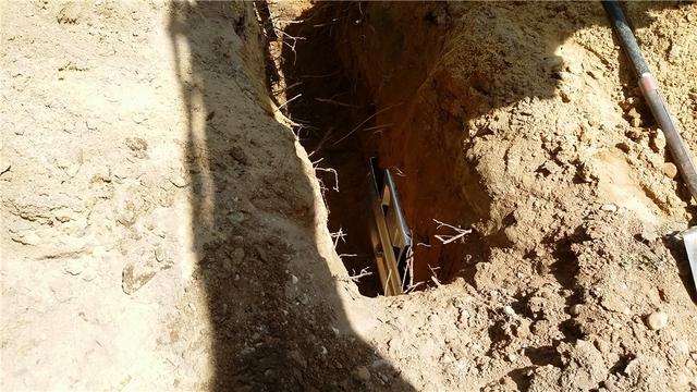 Wall Anchors Secured in Soil Outside