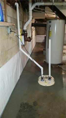 Installed Sump Pump