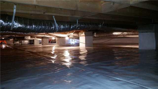 Clean Finished Crawl Space