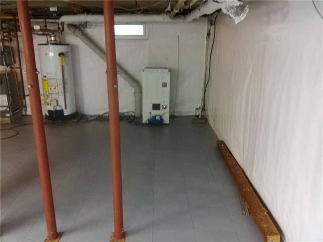 Self-Draining Basement Dehumidifier