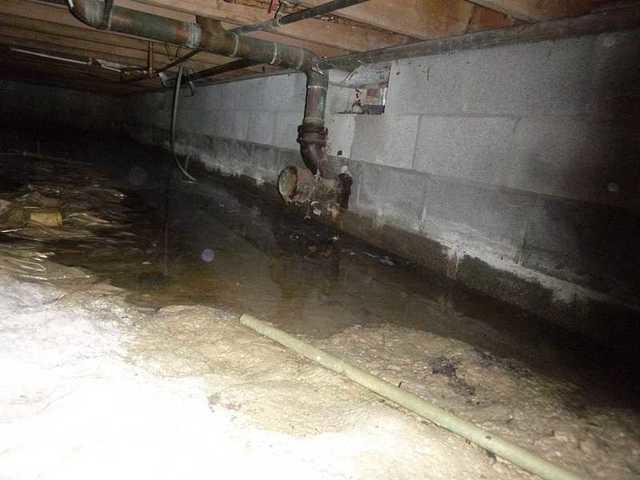 Flooding in Crawl Space