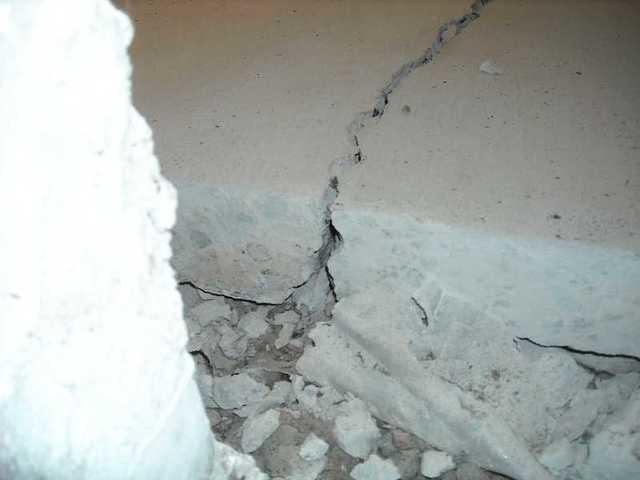 Huge crack in the floor