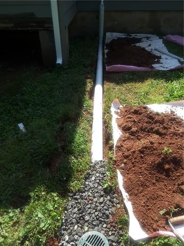 Installation Continues in Back Yard