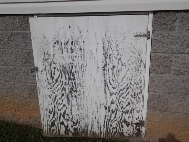 Old crawl space entry