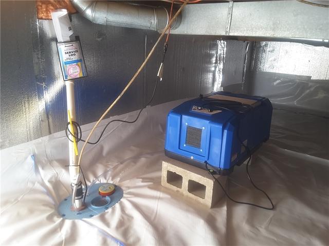 Self-Draining Crawl Space Dehummidifier