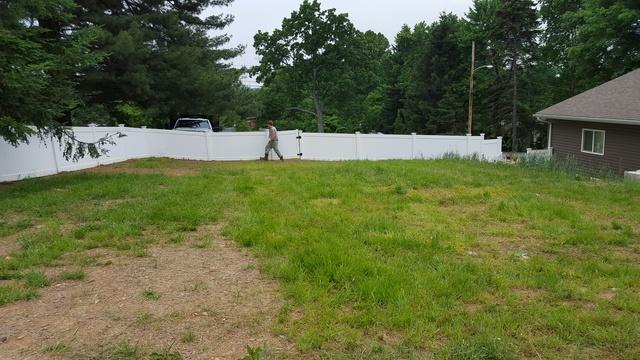 White Vinyl Fence