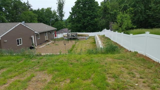 White Vinyl Fence Installation