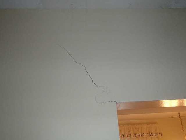Diagonal cracks in the door jam in Newark, DE Home
