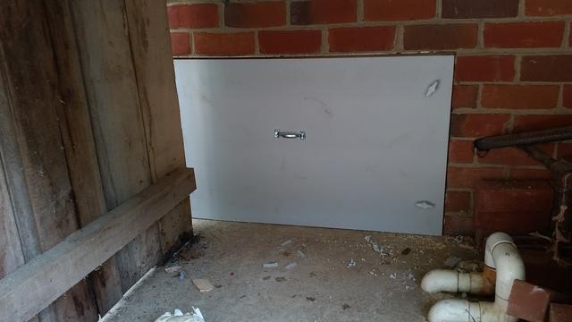 Crawl space door entry