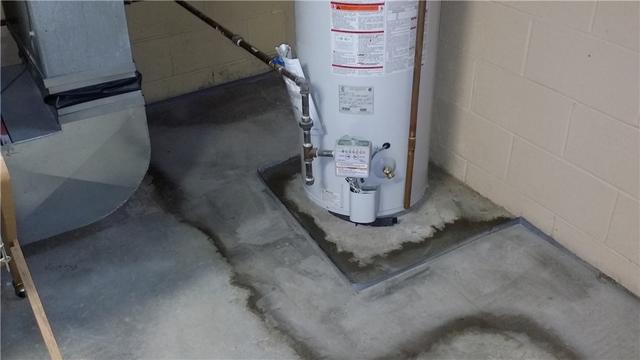 We can install WaterGuard around existing fixtures, like your hot water heater. It'll also create fun patterns on the floor when we pour new concrete.