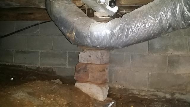 Dirty crawlspace