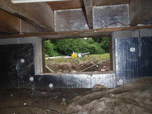 Adding SilverGlo insulation to a MD crawlspace