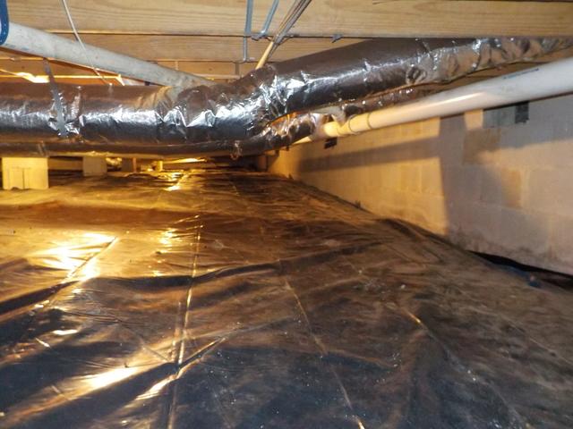 Improper crawl space seal