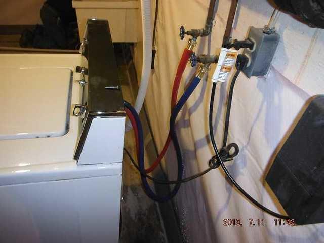 New hoses for the clothes washer in this MD home