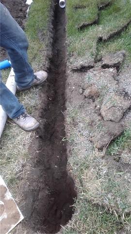 Digging a Path for the Discharge Line