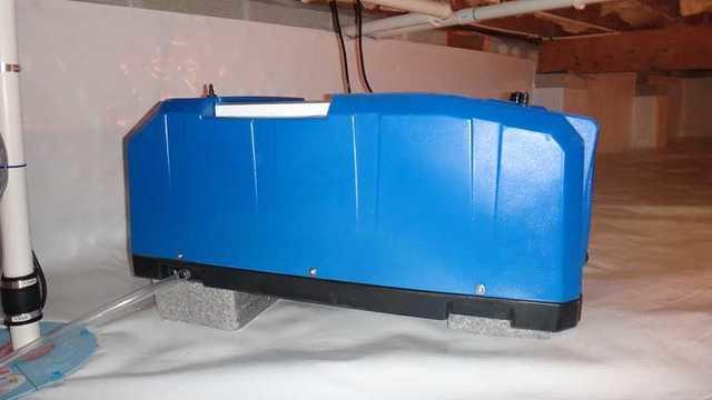 Sump Pump and Dehumidifier