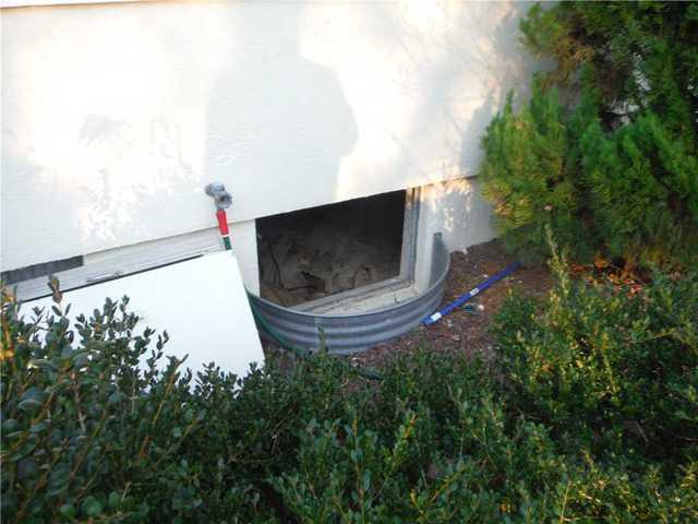 Old Crawl Space Door