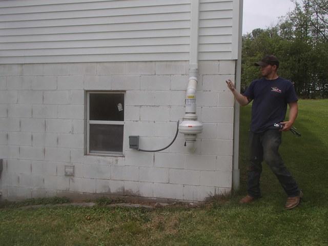 Basement Systems Of West Virginia Radon Mitigation Photo Album Radon Mitigation For A Thomas Wv Home
