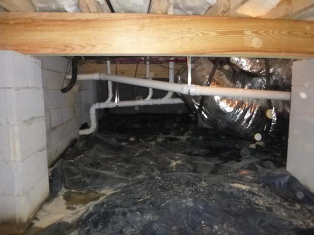 Water in crawl space