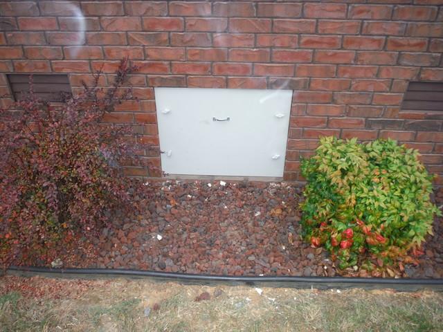 New crawl space door