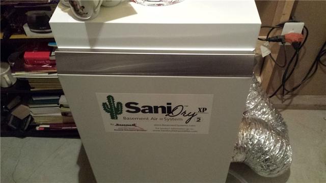 SaniDry Dehumidifer