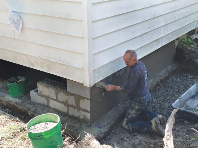 Parging The Foundation