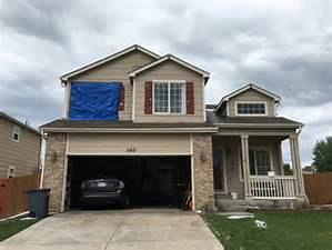 Damaged roof