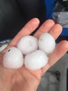 Egg-sized hail