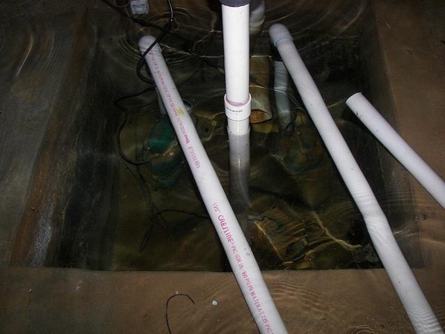 Huge sump pit completely filled