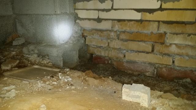 Damp, dirty crawl space