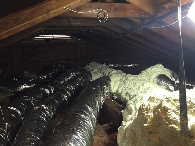 Spray Foam in Attic