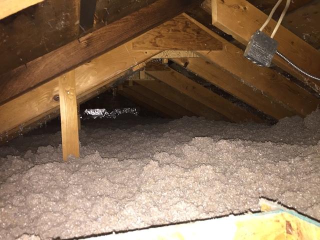 Blown Insulation in Attic