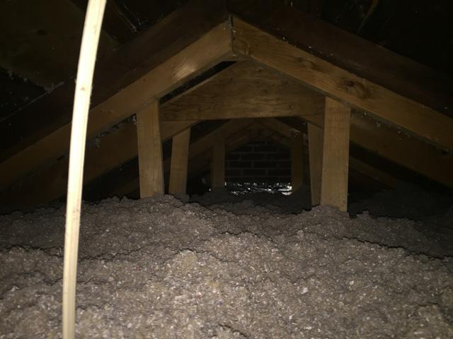 Blown Insulation in Attic